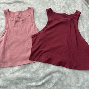 Wild Fable Pink and Burgundy Tank Tops